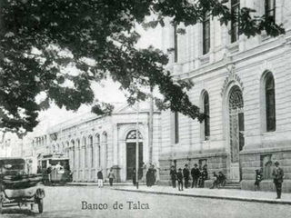 Frontis del Edificio del Banco de Talca