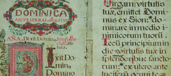 Antifonario (detalle). Lima, Perú, 1761. N° registro SUR 3-38169