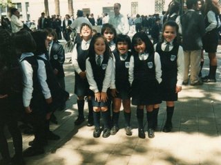 Desfile Colegios, Aniversario Curicó. C. 1993 - 1994. Donación de Belén Fernández.