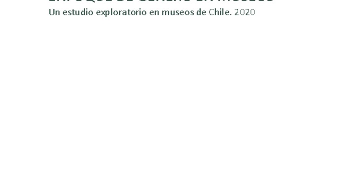 Enfoque de género en museos. Un estudio exploratorio