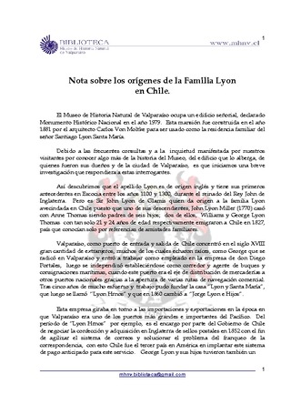 Historia Familia Lyon