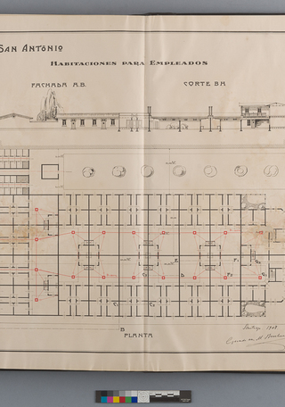 Anverso plano interior anverso serie I N°3 después del tratamiento. Chile, 1908. 59 ×41,5 ×3,5 cm. Colección Puerto de San Antonio. Imagen de Van M. Broekman 1908 (Fotografía: Ormeño, L. 2018. Edición: Correa, C. 2020. Archivo CNCR. LFD1536.43).