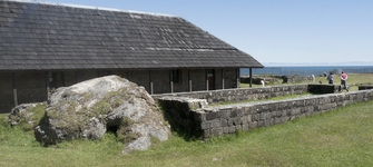 Vista general de la Casa del Castellano, que aloja la exhibición museográfica permanente.