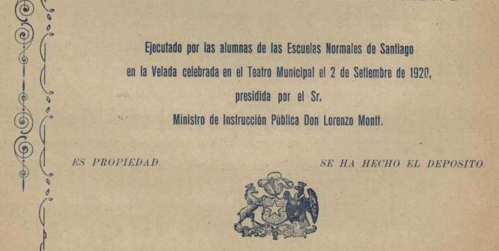 Portada de la partitura Patria Nueva. Música de Julio Guerra García (detalle)