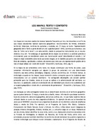 De la Jara, Irene y Martínez, Fernanda. Los mapas: textos y contextos. 2012. 5 pp.