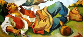 El Descanso de Baco, Colección de Pinturas.