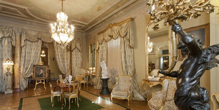 Salón Dorado, Palacio Braun Menéndez. Punta Arenas. Fotografía de Josefina López.