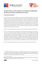 De arte menor a arte moderno. La colección de grabados del Museo de Arte y Artesanía de Linares