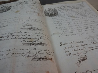 Documentos del siglo XIX.