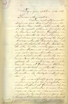 Muñoz, Rafael (Jefatura Política de Tarapacá). Al Ministerio del Interior: privilegio de compañía Montero y Hermanos para construir ferrocarriles en Tarapacá. Iquique, 6 de septiembre de 1881. 3 páginas. Archivo Nacional. Ministerio de Obras Públicas; v. 10, s/f.