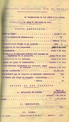 The Trasandine Construction Company Ltd. Memoria de adelanto de trabajos. Los Andes, 10 de diciembre de 1904. 2 páginas. Archivo Nacional. ARNAD, Ministerio de Obras Públicas; v. 1595. s/f.