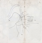 Plano de las balsas sobre el río Imperial ubicadas frente al pueblo de Carahue