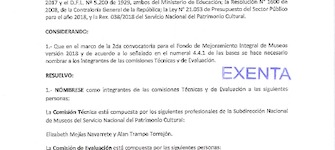Integrantes de comisiones técnica y de evaluación FMIM segunda convocatoria 2018