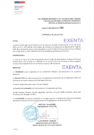 Integrantes de comisiones técnica y de evaluación FMIM segunda convocatoria 2018