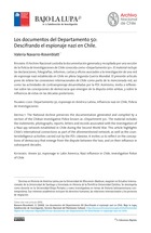 Los documentos del Departamento 50: Descifrando el espionaje nazi en Chile