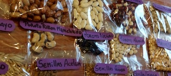 Muestrario de semillas