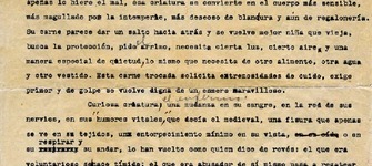 Mistral, Gabriela. Agradecimiento por iniciativa a la población Velásquez por la creación de la nueva casa para enfermos