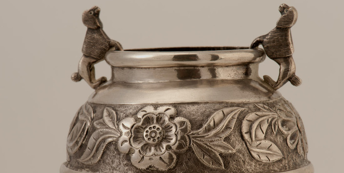 Mate de plata. Museo de Artes Decorativas, en depósito. Colección: Platería. N° de Inventario: 24.83.206.