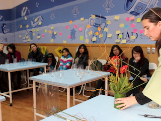 Taller de ikebana