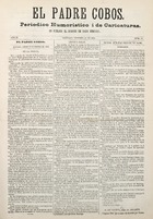 El Padre Cobos. Santiago, 19 de febrero de 1876. Año II. N° 39. 4 pp.