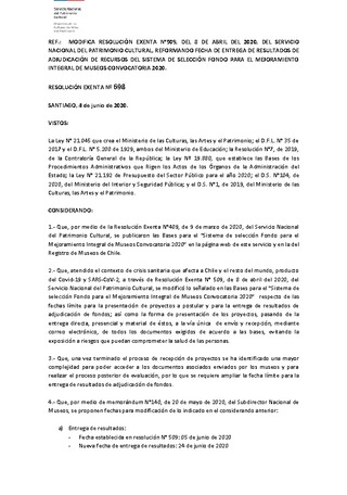 Amplía plazo entrega resultados FMIM 2020