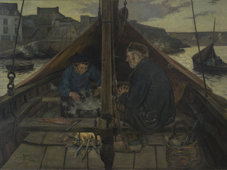 Pescadores en descanso