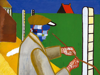 Detalle obra de Roger Raveel.