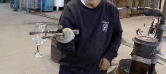 Soplado de copa en Cristal Art