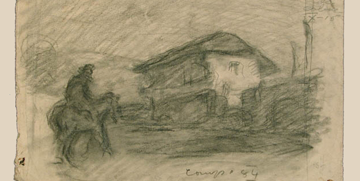 Dibujos de Pedro Luna: escenas costumbristas