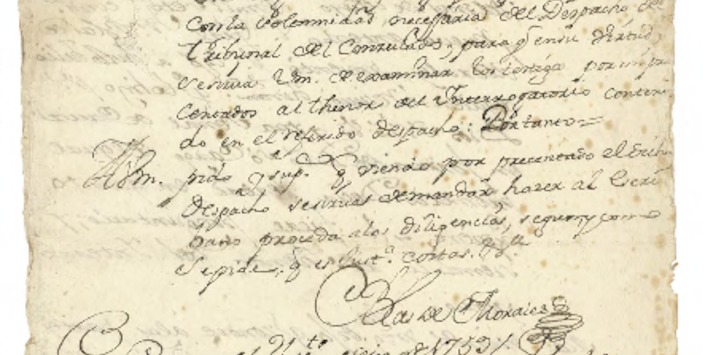  Expediente 2842. 23 diciembre 1774