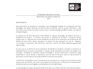 Estándares Exhibiciones MNHN