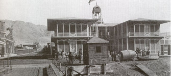 Aduana de Antofagasta, 1888. Edificio donde actualmente se encuentra el Museo Regional de Antofagasta.