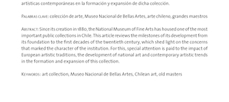 Museo Nacional de Bellas Artes: Itinerario de una colección