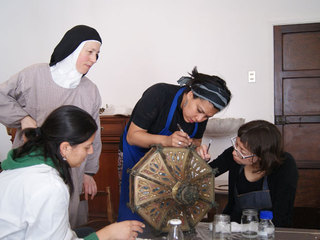 Integrantes del laborarorio de Pintura