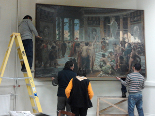 Montaje en sala. Ossa,C. 2013