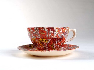 Taza y platillo  Fábrica de Cerámica de Lota