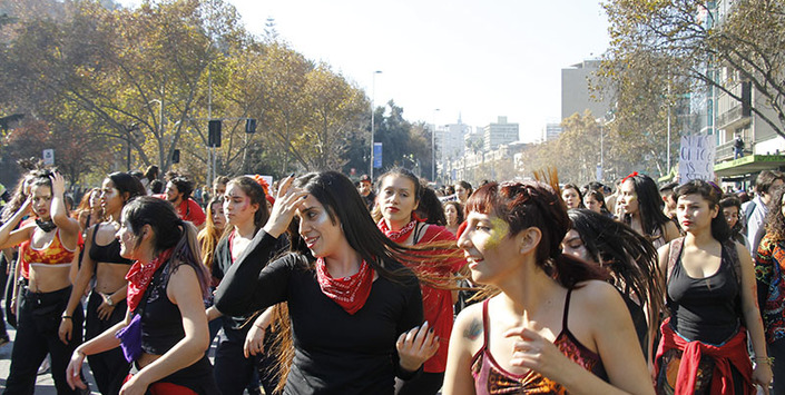 Marcha por una Educación No Sexista, Santiago, 06-06-2018. Donación Miguel Carrasco.