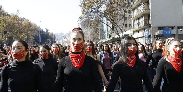 Marcha por una Educación No Sexista, Santiago, 06-06 2018. Donación Miguel Carrasco.