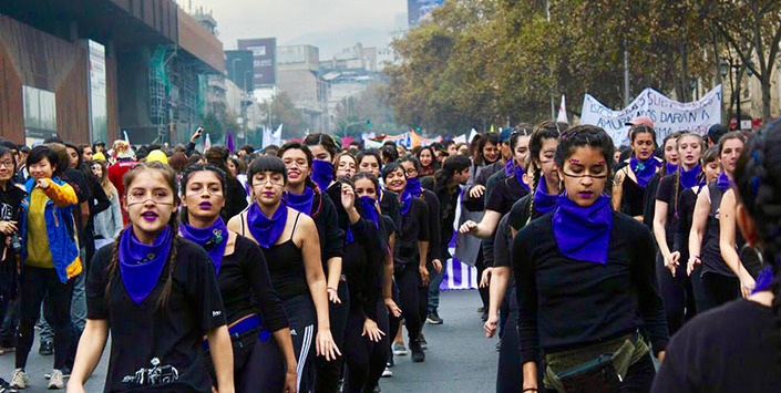 Marcha por una Educación No sexista, Santiago, 2018. Donación Red de Historiadoras Feministas.