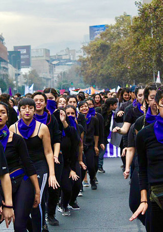 Marcha por una Educación No sexista, Santiago, 2018. Donación Red de Historiadoras Feministas.