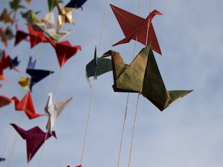 Grullas de papel | Taller