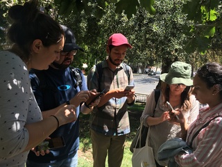 Registro en terreno de los Monumentos Públicos en el eje Alameda.