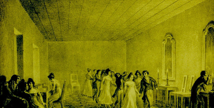 Una tertulia santiaguina