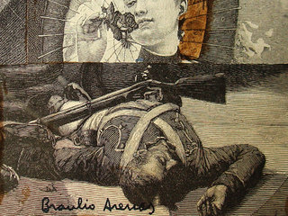 Detalle de collage de Braulio Arenas