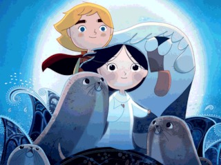 Ben y Saoirse, protagonistas de la película "Song of the sea"