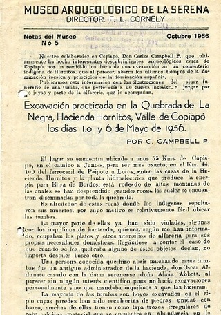 Notas del Museo N° 5, Octubre de 1956