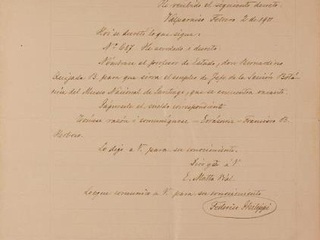 Carta firmada por Federico Philippi.