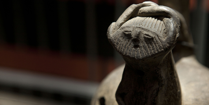 Parte superior de un jarro perteneciente al complejo cultural El Molle