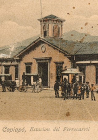 Estación de ferrocarril, Copiapó. Archivo fotográfico, Museo Regional de Atacama