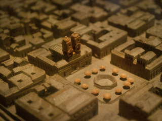 Detalle maqueta de Concepción 1910